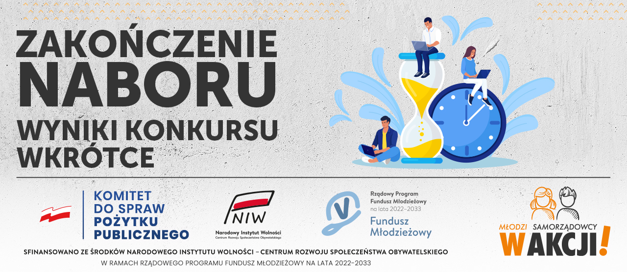 Młodzi samorządowcy w akcji!: zakończenie naboru w II konkursie grantowym